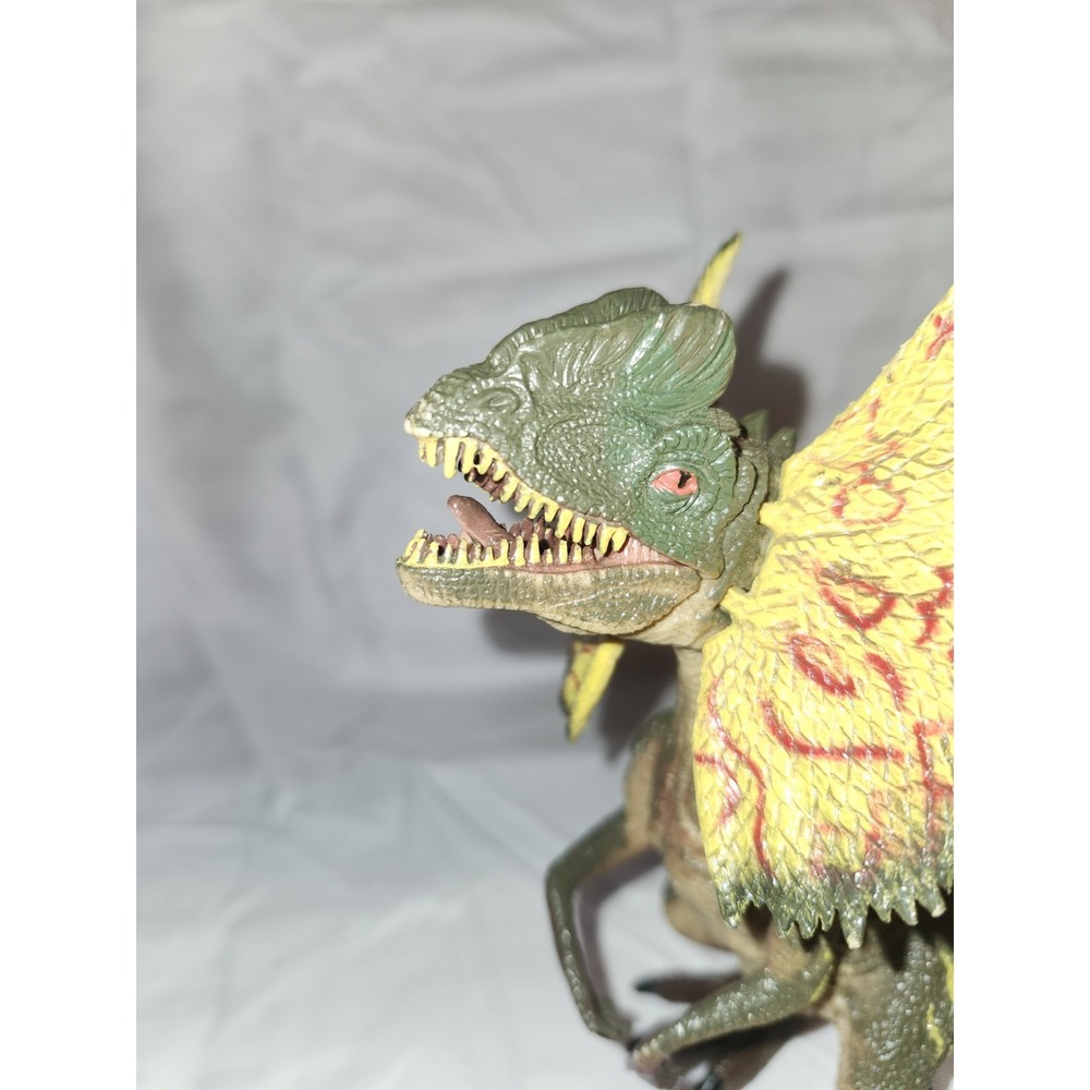Dilophosaurus Frilled Dinosaur Figure 8 inches Adventure Force, Moving Mouth - Picture 4 of 6